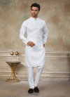 White Color Plain Cotton Kurta With Pajama Suppliers In India